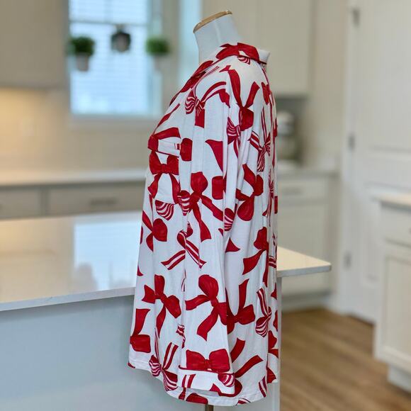 In My Sundays | NWT Red Holiday Bow Pajama Set - Picture 4 of 12